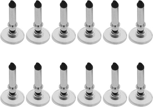 12 Pcs Silver Universal Stylus Replacement Tips,Universal Disc Tips Round Shape Replaceable Stylus Pen for Touch Screen Disc Tips,Nice Gifts to Share with Families,Cell Phones and Accessories in Saudi Arabia