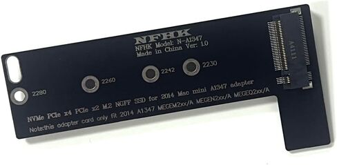 محول بطاقة تحويل Willhom M.2 NGFF NVMe SSD لجهاز Mac mini أواخر 2014 ترقية سلسلة A1347 MEG in Saudi Arabia