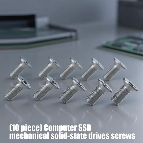 10Pcs 2.5 3.5inch Metal Computer Hard Drive Mounting Screws for Multiple SSDs and HDD Models in Saudi Arabia