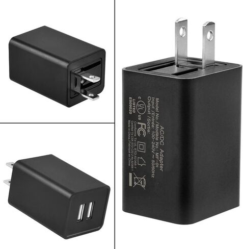 شاحن طاقة بمنفذ USB 5 فولت 1 أمبير/2.1 أمبير متوافق مع سامسونج جالاكسي تاب SPH-P100 SGH-T849 in Kuwait
