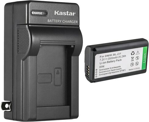 استبدال بطارية Kastar المكونة من قطعتين وشاحن حائط تيار متردد لكاميرات باناسونيك DMW-BLJ31، DMW-BLJ31e، باناسونيك LUMIX S1، LUMIX S1R، LUMIX S1H، DMW-BGS1R in Kuwait