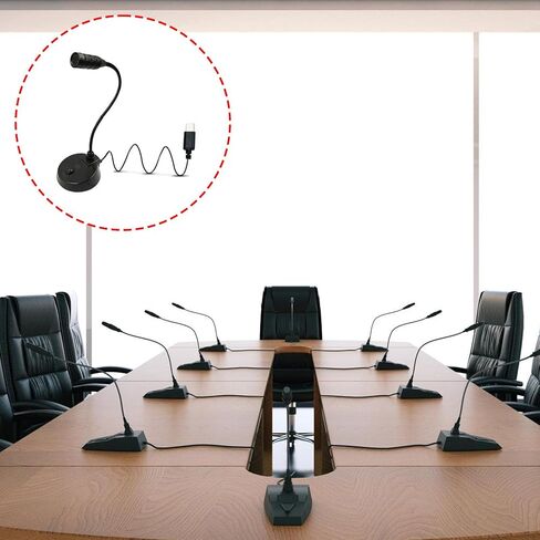 Desktop Meeting Microphone USB/3.5mm/Type C Connectivities Omnidirectional Pickup Pattern Clear Sound Transmission Desktop Conference Microphone in Saudi Arabia
