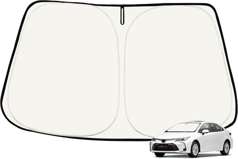 مخصص لتلائم الزجاج الأمامي الظل أشعة الشمس لـ Chevy Expenox 2018-2024 - التغطية الكاملة ، ونسيج عاكس 210T ، وتصميم طبقة مزدوجة - كتل الأشعة فوق البنفسجية ، وأشعة UV ، حافظ على سيارة باردة وسهلة التثبيت وتخزينها in Saudi Arabia