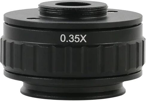 1X 0.35X 0.5XC Mount Lens Adapter Adjustable Camera Installation C Mount Adapter to New Type Trinocular Stereo Microscope(1X) in Saudi Arabia