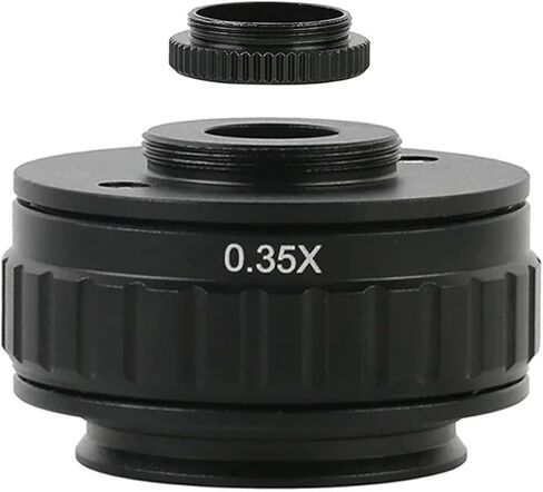 1X 0.35X 0.5XC Mount Lens Adapter Adjustable Camera Installation C Mount Adapter to New Type Trinocular Stereo Microscope(1X) in Saudi Arabia