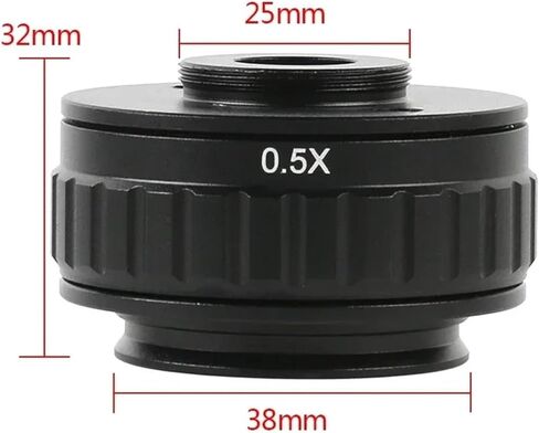 1X 0.35X 0.5XC Mount Lens Adapter Adjustable Camera Installation C Mount Adapter to New Type Trinocular Stereo Microscope(1X) in Saudi Arabia