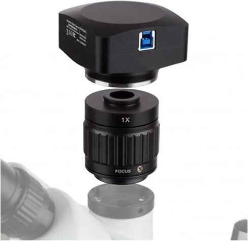 1X 0.35X 0.5XC Mount Lens Adapter Adjustable Camera Installation C Mount Adapter to New Type Trinocular Stereo Microscope(1X) in Saudi Arabia