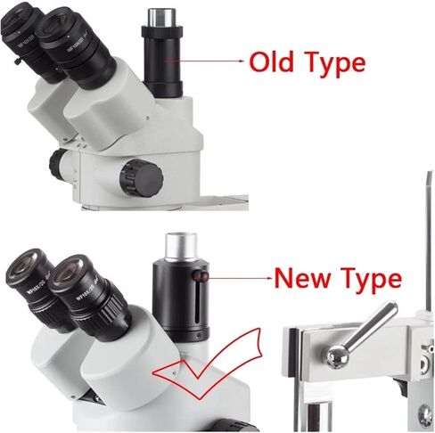 1X 0.35X 0.5XC Mount Lens Adapter Adjustable Camera Installation C Mount Adapter to New Type Trinocular Stereo Microscope(1X) in Saudi Arabia