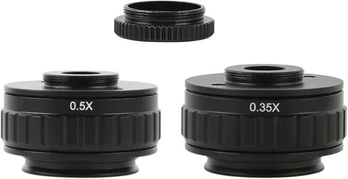 1X 0.35X 0.5XC Mount Lens Adapter Adjustable Camera Installation C Mount Adapter to New Type Trinocular Stereo Microscope(1X) in Saudi Arabia