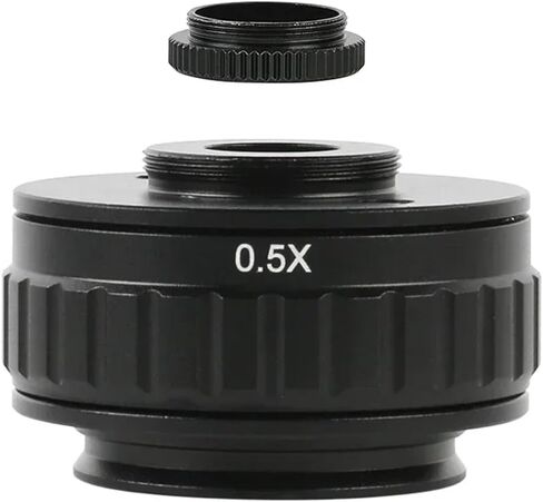 1X 0.35X 0.5XC Mount Lens Adapter Adjustable Camera Installation C Mount Adapter to New Type Trinocular Stereo Microscope(1X) in Saudi Arabia