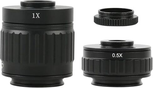 1X 0.35X 0.5XC Mount Lens Adapter Adjustable Camera Installation C Mount Adapter to New Type Trinocular Stereo Microscope(1X) in Saudi Arabia