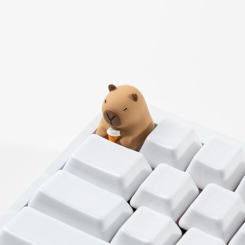 Artisan Keycap Cute Capybara Coffee Resin Keycaps 1U ESC Custom Handmade Keycap Replacement for Mechanical Keyboard in Saudi Arabia