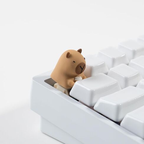 Artisan Keycap Cute Capybara Coffee Resin Keycaps 1U ESC Custom Handmade Keycap Replacement for Mechanical Keyboard in Saudi Arabia