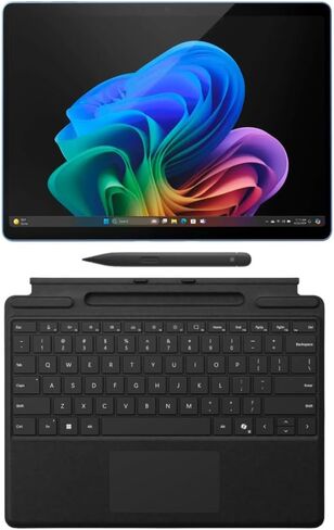 حزمة كمبيوتر Microsoft Surface Pro 11 Copilot PC، جهاز لوحي بشاشة لمس 13 بوصة 13 بوصة 2.8K مع لوحة مفاتيح سوداء Pro وقلم نحيف، Snapdragon X Plus، ذاكرة وصول عشوائي 16 جيجابايت، 2 تيرابايت SSD، Win 11 Pro، Sapphire (متجدد) in Kuwait
