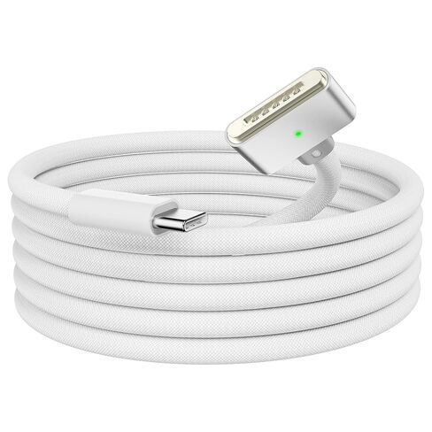 كابل USB-C إلى مغناطيسي 3 بقوة 140 واط، بطول 6.6 أقدام متوافق مع كابل Magsafe 3 لجهاز MacBook Air 2024 M3 13/15 بوصة، 2023/2022 M2، Pro 2024/2023 M4/M2 Pro & Max 14 بوصة 16 بوصة، 2021 M1 & Max 14 بوصة 16 بوصة in Saudi Arabia