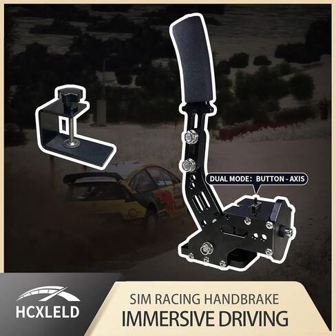 فرامل اليد HCXLELD Sim Racing، G29 G923 T598P T300RS T248P T128P T150 DDPRO DD1 عجلة القيادة متوافقة مع PS4/PS5، G920 G923 TMX T248X T128X TX عجلة القيادة متوافقة مع XBOX Series X/S، ومشبك طاولة متضمن in Kuwait