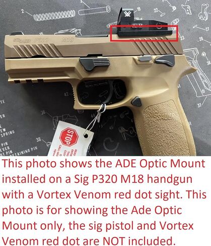 قاعدة تثبيت صغيرة للبصريات المتقدمة من Ade لـ Sig Sauer P320 M17 / M18 إلى Mount Burris FastFire 1/2/3/4، Doctor in Kuwait