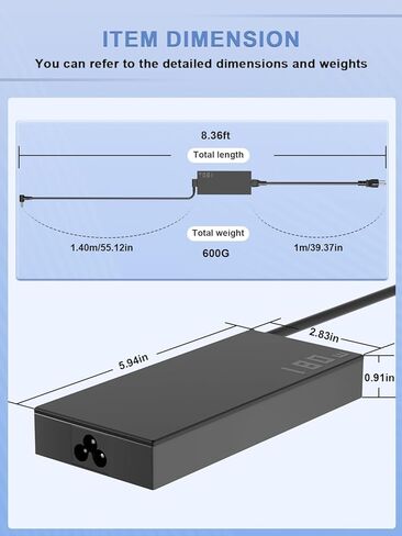 180W Charger Compatible with ASUS Rog Zephyrus G14 G15 GA401 GA502 GA401QM GA502DU GA401IV GA401QH GA401IH GA502IU GA502IV GA401QEC GA503QE GA503QC TUF FX705 FX505 Laptop in Saudi Arabia