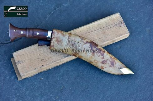 GK&CO. Kukri House Genuine Kukri Knife - 11 Blade World War II Panawal Wooden Handle Kukri/Khukuri- Handmade in Nepal in Saudi Arabia
