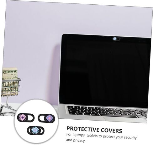 3pcs Privacy Webcam Cover for Laptops and Tablets Ultra Thin Sliding Design Easy to Use and Install Compatible Devices Selection in Saudi Arabia