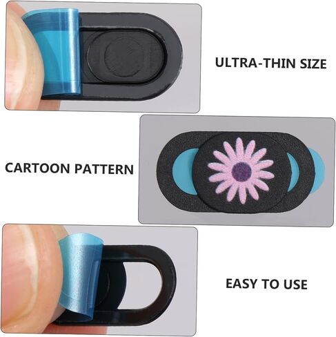 3pcs Privacy Webcam Cover for Laptops and Tablets Ultra Thin Sliding Design Easy to Use and Install Compatible Devices Selection in Saudi Arabia