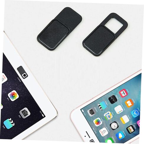 9pcs Webcam Cover Slider for Laptop Tablet Phone Privacy Shutter for Web Cameras Easy to Use Material Black Protects Against Monitoring in Saudi Arabia