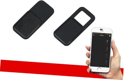 9pcs Webcam Cover Slider for Laptop Tablet Phone Privacy Shutter for Web Cameras Easy to Use Material Black Protects Against Monitoring in Saudi Arabia