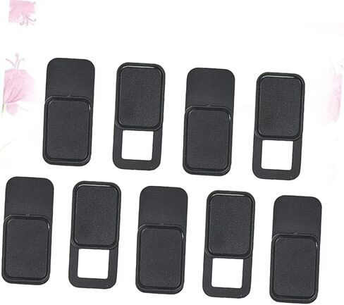 9pcs Webcam Cover Slider for Laptop Tablet Phone Privacy Shutter for Web Cameras Easy to Use Material Black Protects Against Monitoring in Saudi Arabia