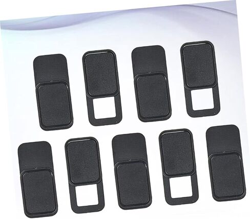 9pcs Webcam Cover Slider for Laptop Tablet Phone Privacy Shutter for Web Cameras Easy to Use Material Black Protects Against Monitoring in Saudi Arabia