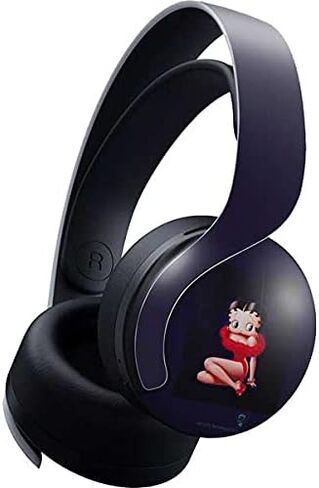 Skinit Decal Gaming Skin Compatible with Pulse 3D Wireless Headset for PS5 - Officially Licensed Betty Boop Pink Background Design in Saudi Arabia