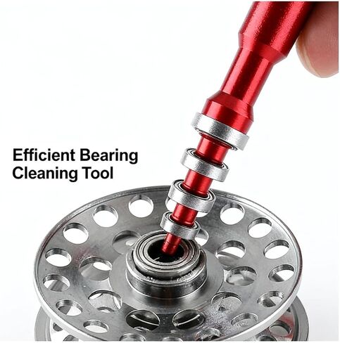 مجموعة أدوات صيانة بكرة الصيد - عصا اختبار فحص المحامل وأدوات معالجة الإصلاح، مثالية لفحص وإصلاح محمل البكرة أثناء صيانة معدات الصيد in Kuwait