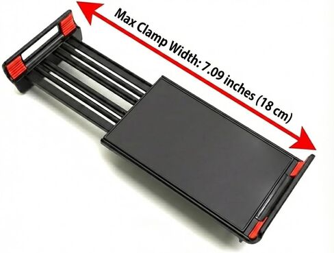 Adjustable Height Folding Laptop Desk, Portable Bed Tray Table with Cup Holder, Ergonomic Notebook Stand for Sofa, Working, Writing, and Reading in Saudi Arabia