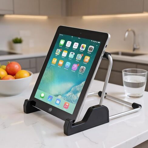 Tablet Stand Adjustable, Aluminum Alloy Non-Slip Tablet Holder for Desk Fit for Tablets, ipad Samsung and Kindle Fire, Display Stand Picture Frame Stand for Photo in Saudi Arabia