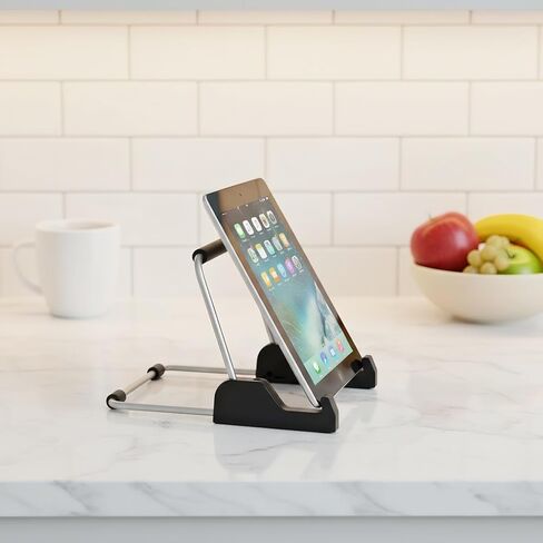 Tablet Stand Adjustable, Aluminum Alloy Non-Slip Tablet Holder for Desk Fit for Tablets, ipad Samsung and Kindle Fire, Display Stand Picture Frame Stand for Photo in Saudi Arabia