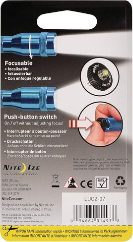 ترقية مصباح Nite Ize LED، يناسب AA Mini Maglite، يقوم بترقية المصباح إلى 30 لومن LED in Kuwait
