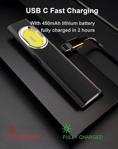 مصباح جيب LED، مصباح يدوي EDC فائق النحافة 8 مم قابل لإعادة الشحن، 600 لومن، 8 أوضاع مصباح يدوي صغير للسيارة، المنزل، التخييم، المشي لمسافات طويلة، العمل الليلي، المشي، الطوارئ in Kuwait
