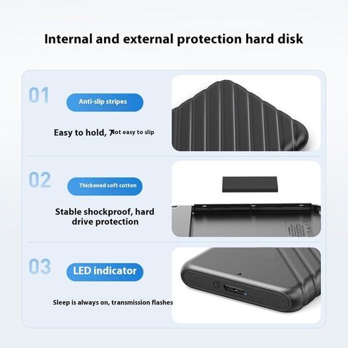 5Gbps 2.5 بوصة USB3.0 القرص الصلب الضميمة حافظة خارجية محمولة صندوق الإسكان صندوق القرص الصلب الخارجي in Saudi Arabia