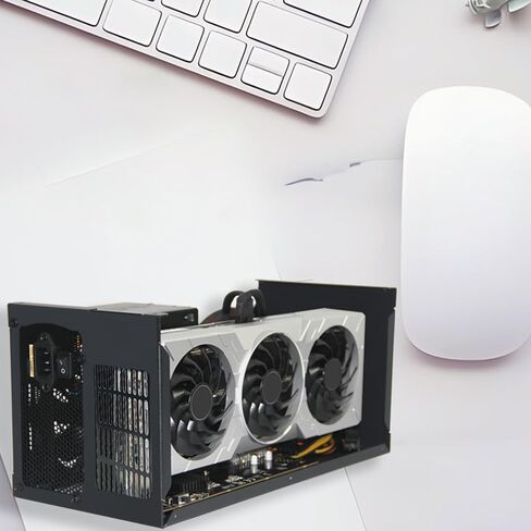 Fast Speed 4 GPU Expansion Dock Metal Enclosure 40Gbps Charging PCIe Adapters for Laptops Gaming Video Rendering Atxs Power GPU Expansion Dock in Saudi Arabia