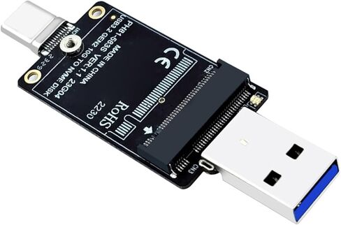 حاوية قرص 2230 إلى لوحة مهايئ USB a وUSB C لنقل الملفات بكفاءة حتى 10 جيجابت في الثانية محول USB C in Saudi Arabia