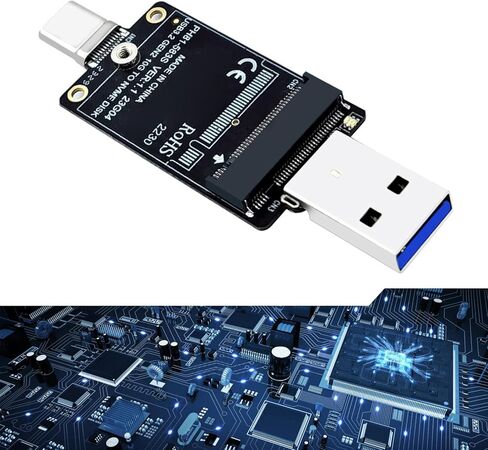 حاوية قرص 2230 إلى لوحة مهايئ USB a وUSB C لنقل الملفات بكفاءة حتى 10 جيجابت في الثانية محول USB C in Saudi Arabia