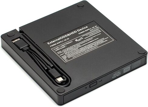 حافظة محرك الأقراص الضوئية المحمولة لـ 12.7 مللي متر 9.5 مللي متر USB3.0 Type-C صندوق الضميمة المحمول الخارجي لحقيبة الأقراص المضغوطة in Saudi Arabia