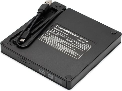 حافظة محرك الأقراص الضوئية المحمولة لـ 12.7 مللي متر 9.5 مللي متر USB3.0 Type-C صندوق الضميمة المحمول الخارجي لحقيبة الأقراص المضغوطة in Saudi Arabia