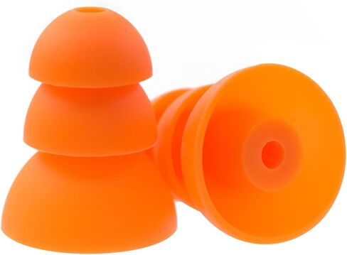 استبدال أطراف الأذن السيليكون من Klowcok لسماعات Shure SE215 PRO SE425 SE535 SE846 Aonic4 Aonic5، أطراف سماعات أذن ثلاثية الحافة 8 أزواج (أسود*4/أصفر*2/برتقالي*2) in Kuwait