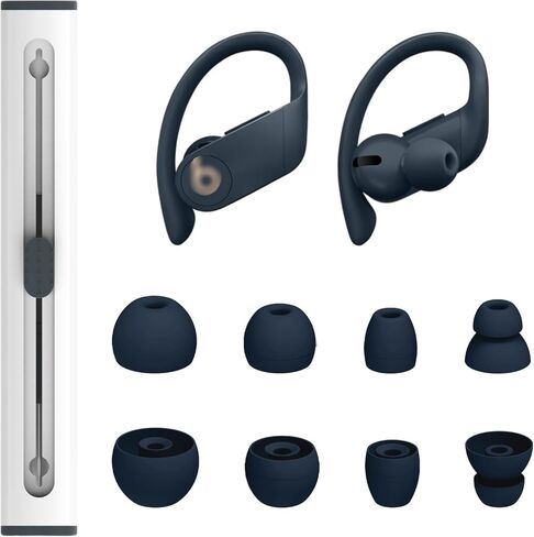 مجموعة وسائد أذن بديلة من السيليكون من hopopwer لسماعات الأذن اللاسلكية Powerbeats Pro Beats، متوافقة مع Beats Flex Beats X (Lvory) in Kuwait