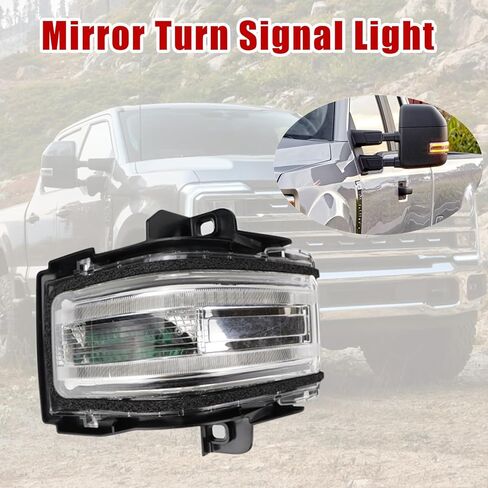 Passenger Mirror Turn Signal Light Right Turn Lamp For Ford F-150 F-250 F-350 F-450 F-550 2015-2024 in Saudi Arabia