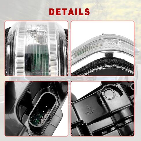 Passenger Mirror Turn Signal Light Right Turn Lamp For Ford F-150 F-250 F-350 F-450 F-550 2015-2024 in Saudi Arabia