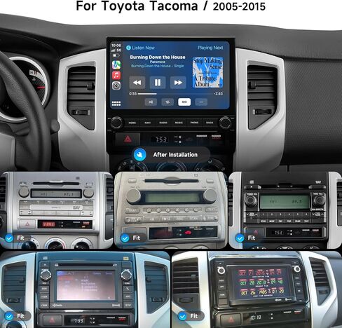 Dasaita Tacoma Head Unit with Screen Protector, Android13 Radio Upgrade for 2005-2015 Toyota Tacoma with Wireless Carplay/Android Auto, 10.2" Touchscreen Stereo, Built-in GPS/Gyro Navigation, 8G+256GB in Saudi Arabia