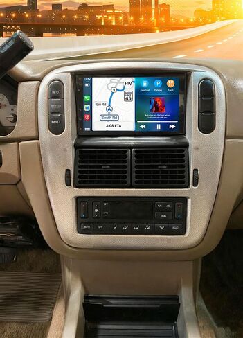 ستيريو سيارة Android 14 لسيارة Ford Explorer 2005 7 بوصة IPS تعمل باللمس 4G+64G راديو السيارة مع Carplay & Android Auto GPS Navigation in-Dash Unit مع بلوتوث WiFi FM/RDS كاميرا احتياطية مرآة Link SWC in Saudi Arabia