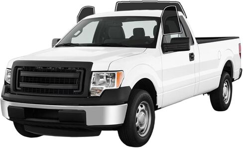طبقة تظليل النوافذ مسبقة التقطيع من AUTOTEK، جميع جوانب السيارات، حماية من الشمس، حماية الخصوصية، زجاج مضاد للكسر، طبقة مزدوجة 05%، مجموعة تظليل ملونة لسيارة Ford F150 Regular Cab 2009-2014 in Kuwait