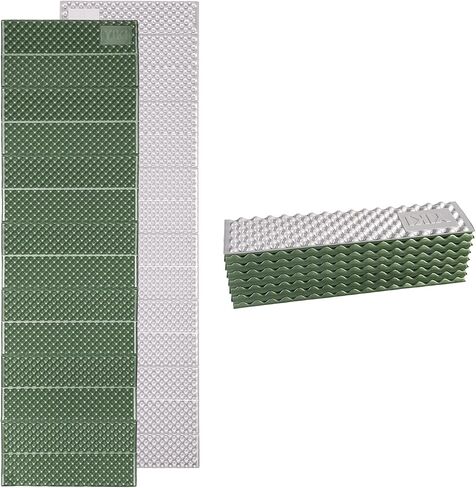 YIKI Extra Thick Closed Cell Foam Sleeping Pad, 75.6"x22"x0.9", Ultralight Foldable Foam Camping Mat with Heat Reflective Layer, Waterproof Backpacking Pad for Hiking, Tent, Outdoor Use in Saudi Arabia